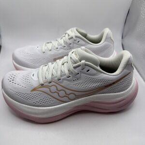Saucony Ride 19 Women's  Running Shoes White/Silk  Size 6.5 New